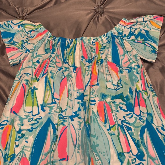 Lilly Pulitzer sailboat dress with tassel hem - Picture 4 of 5